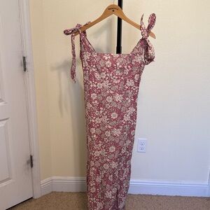 Free people 🌸Floral Pink Maxi Dress